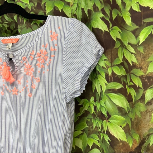 JOULES Short Sleeve Embroidered Girls' Dress, 11-12Y - Picture 8 of 10